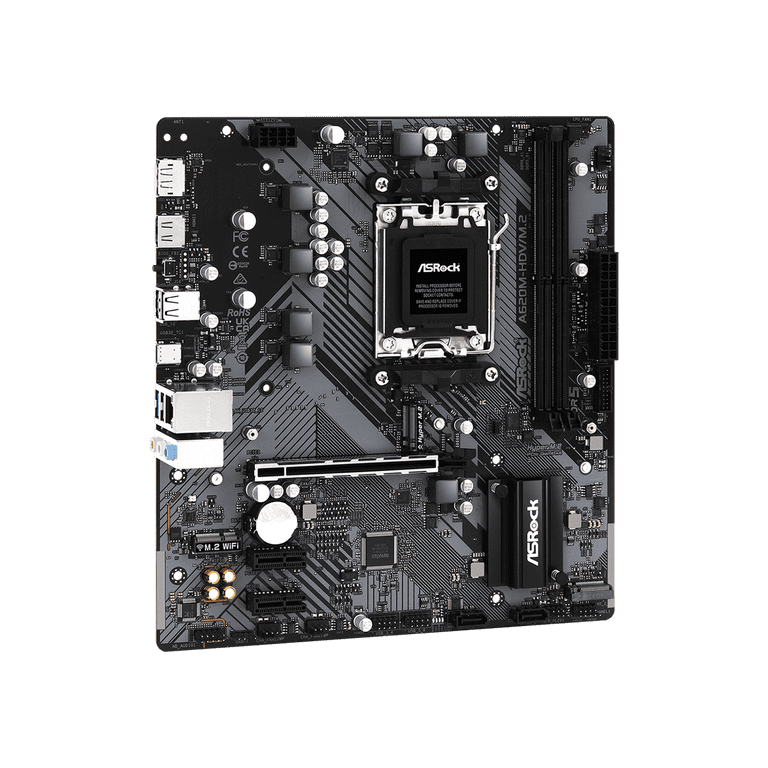 ASRock A620M-HDV/M.2 AM5 Micro ATX Motherboard, supports up to 65W