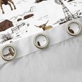 thumbnail image 4 of Castle Fairy Western Cowboy Black Out Curtains,Cow Curtains Pack of 2 (42x63 Each), 4 of 6