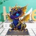thumbnail image 4 of Bricolaje diamante pintura adornos artesanía madera dibujos animados dragón decoración del hogar Hugtrwg Para estrenar, 4 of 9