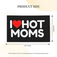 thumbnail image 3 of I Love Hot Moms I Heart Hot Moms Banner With Metal Grommets Double Sided Printed Flag 3x5 Ft Garden Yard House Flags Greeting Banner Indoor Outdoor Party Home Decor, 3 of 8