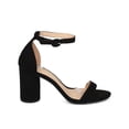 thumbnail image 2 of New Women Liliana Daki-2 Faux Suede Open Toe Ankle Strap Round Block Heel Sandal, 2 of 6