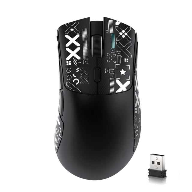 Ratón inalámbrico para juegos ATTACK SHARK R1 Tri-Mode 55g 18K DPI