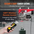 thumbnail image 3 of VEVOR Lift Electric Hoist 440lbs ,480W 110V Electric Winch with Wireless Remote Control, 3 of 9