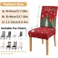thumbnail image 3 of Christmas Chair Covers Set of 4,Xmas Tree Dining Chair Slipcovers,Elastic Removable Washable Dining Parsons Chair Protectors,Christmas Decor for Home Red, 3 of 6