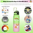 thumbnail image 4 of Oldley 3-in-1 Leakproof Lids 20 oz Stainless Steel Water Bottle with Straw Lid & Carabiner, 4 of 12