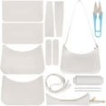 thumbnail image 1 of DIY PU Imitation Leather Shoulder Bag Making Kit PU Imitation Leather Crossbody Handbag Material Tool Set Woman Handmade Satchel Handbag Making Kit for Bag Making White 10.2x2.7x7.1 Inch, 1 of 9