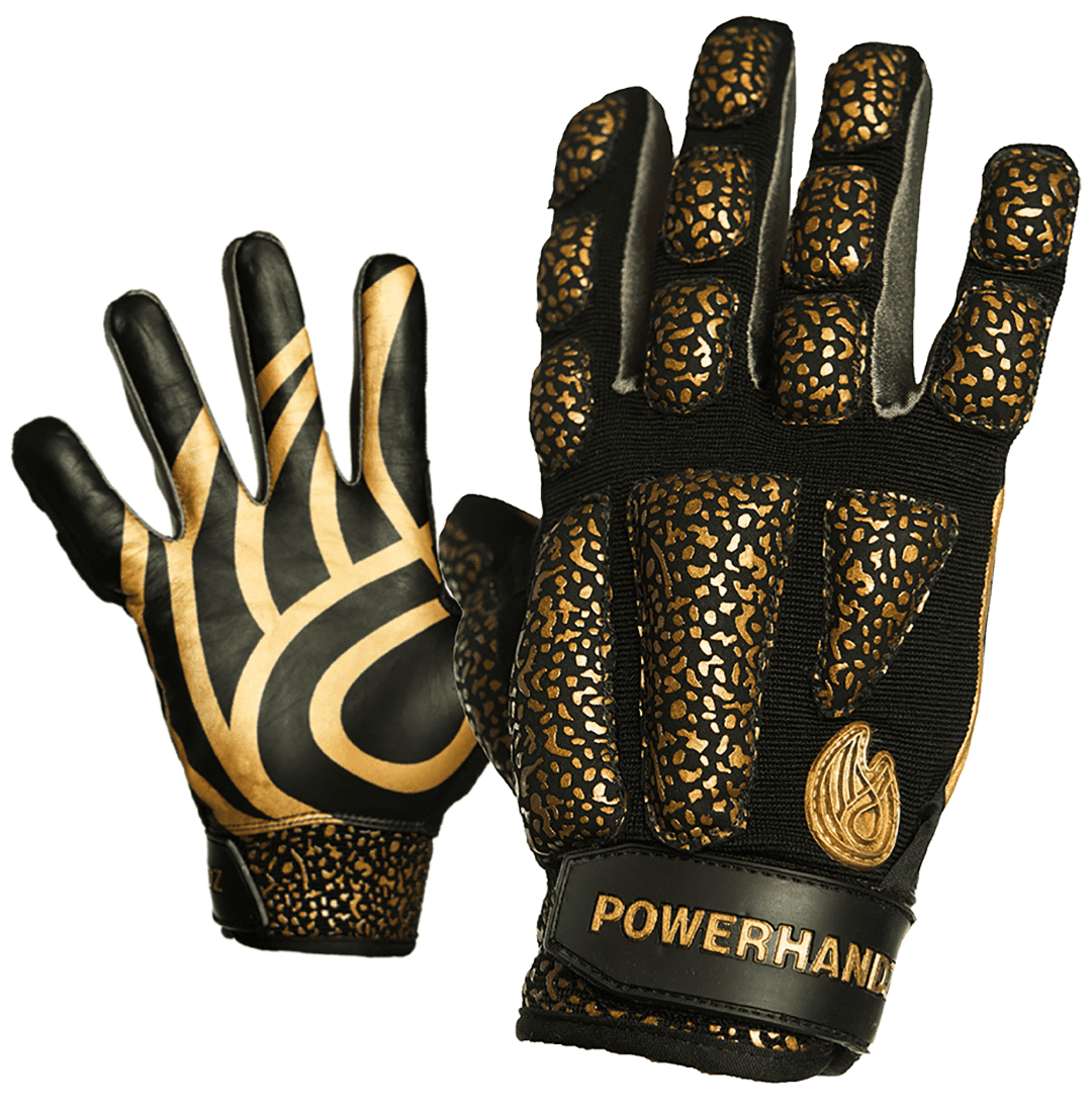 POWERHANDZ Weighted AntiGrip Football Gloves for Strength and