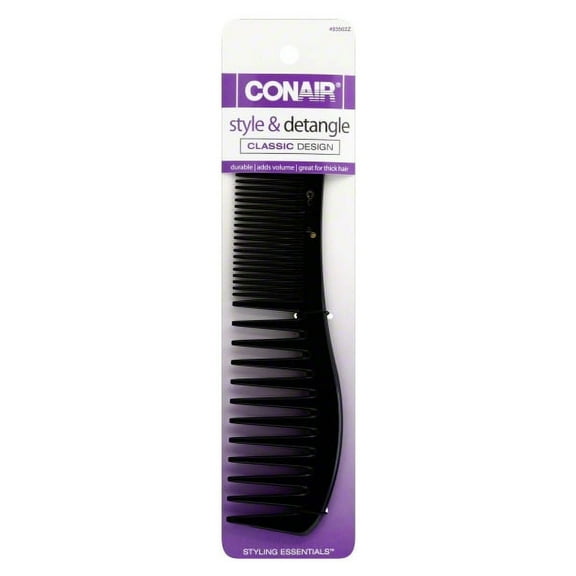 Conair Styling Essentials Wide Tooth Lift Comb, Thick Hair