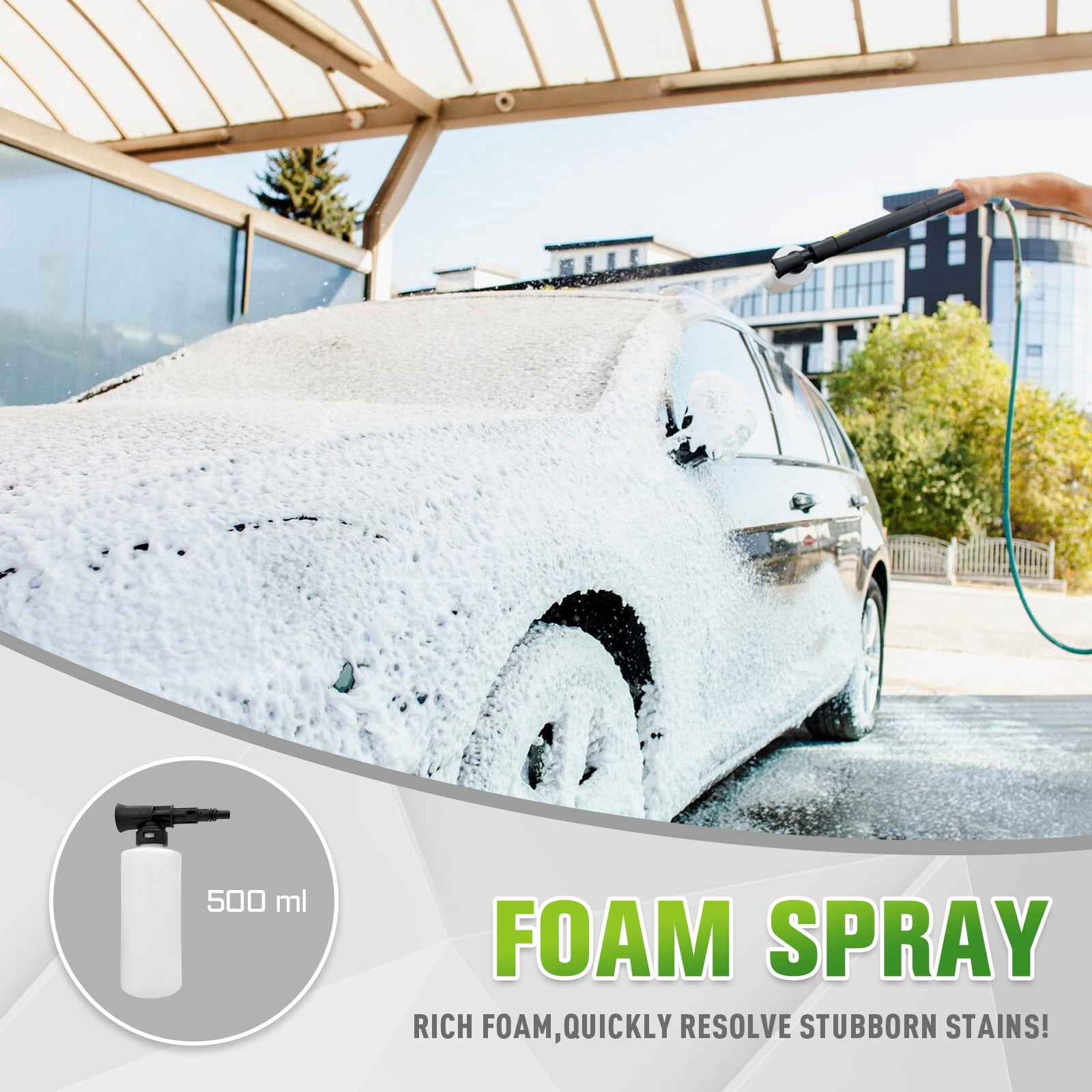 Electric Pressure Washer 5000PSI-Max 3.6GPM Power Washer Touch Screen Adjustable Pressure,4 Nozzles and 500ml Foam Cannon Power Washer Cleaning for Patio