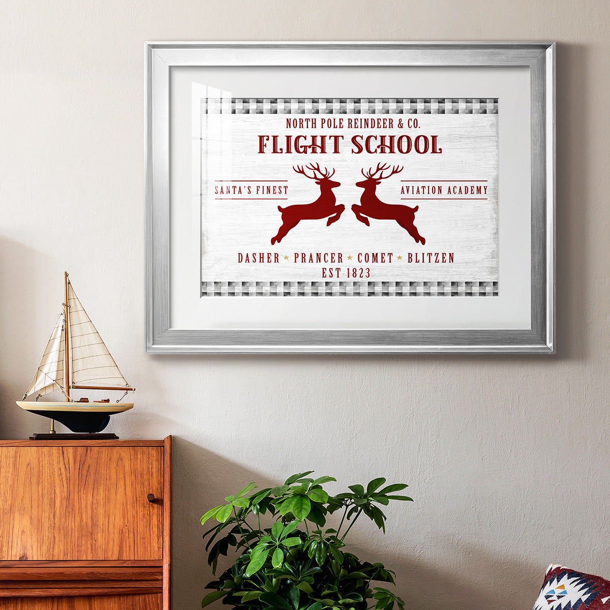 Flight School Premium Framed Print - Ready to Hang