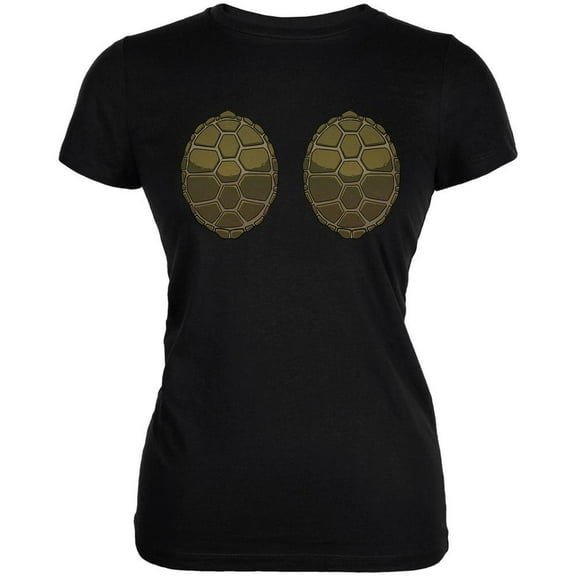 Nice Shells Black Juniors Soft T-Shirt - Small