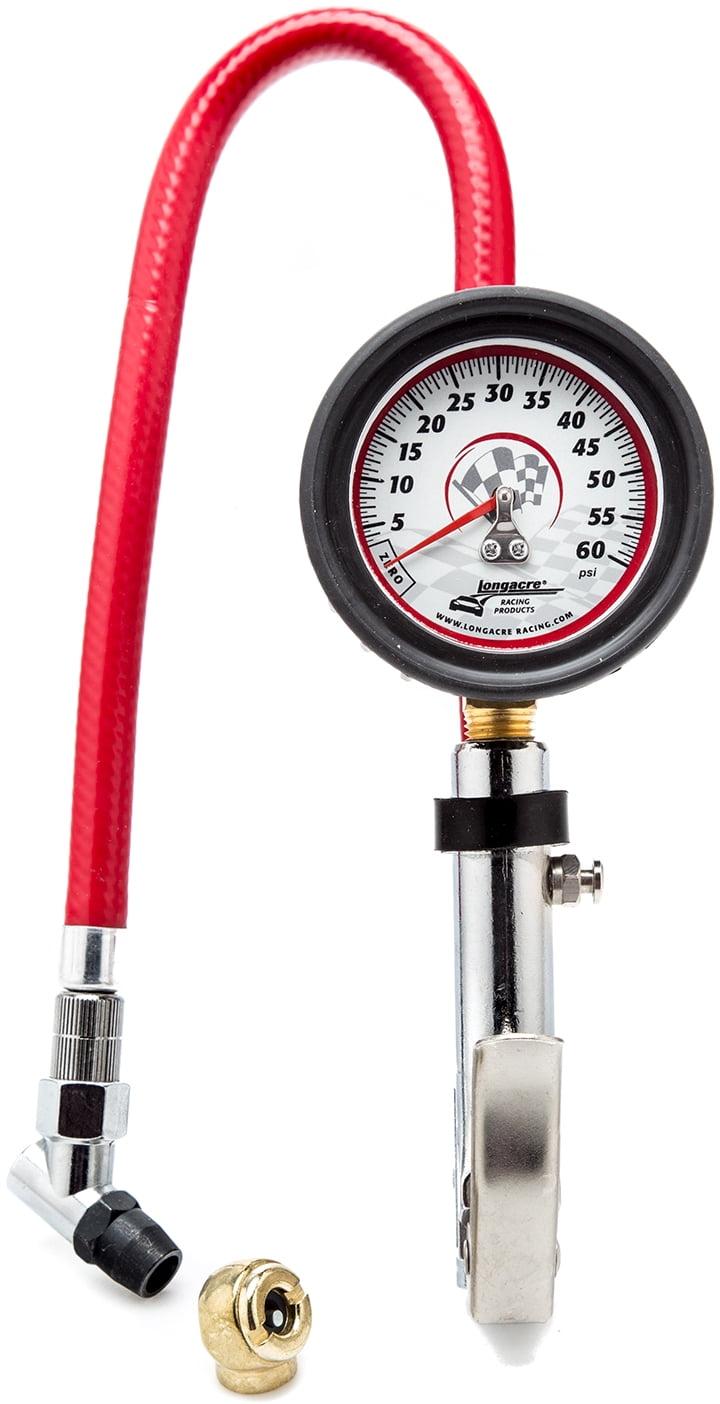 LongacreDeluxe 2½” Quick Fill Tire Pressure Gauge 060 PSI GID52009