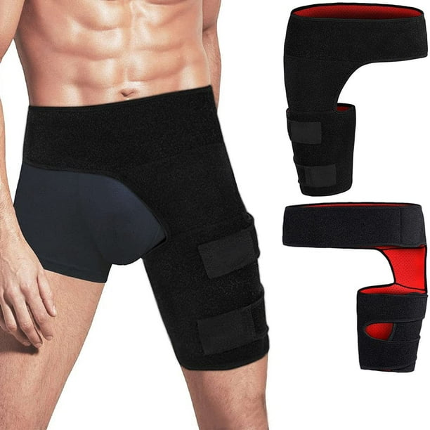 Aptoco Hip Thigh Support Brace Fits Hips 32"44" Groin Compression Wrap