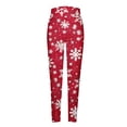thumbnail image 5 of HUJlwoi Christmas Leggings for Women Printed High Waisted Soft Comfy Yoga Pants for Gym Workout Running Fashion Tights, 5 of 5