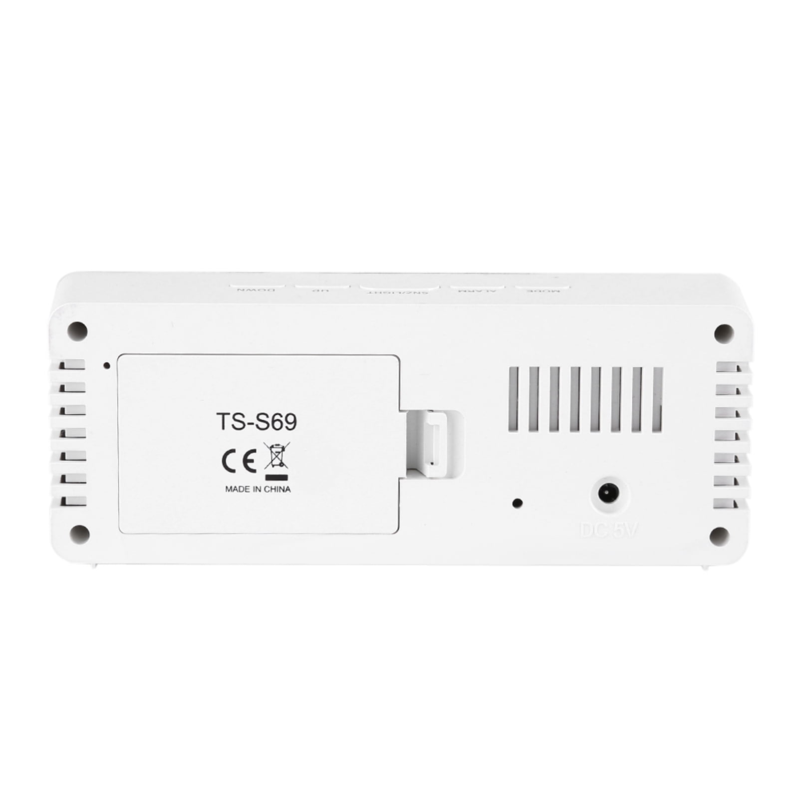 Mirror Alarm Clock, Quiet Multifunction Alarm Clock, Battery Powered