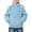 Light Blue, variant on Fancifize Half Zip Sherpa Fleece Sweatshirts for Boys Girls, Mock Neck Fuzzy Warm Pullover Tops with Pockets, 3-14 Years