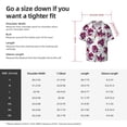 thumbnail image 5 of Goofa Tulips Flowers Printed Men's Casual Short-sleeved Shirt,Lightweight Breathable Button-down,Summer Casual men's top,Versatile Fashion shirt-Small, 5 of 7