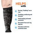 thumbnail image 5 of Viasox Camo EasyStretch Diabetic Socks for Men & Women, Non Binding Top, Seamless Toe, Loose Fit, X- Large 12-14, 5 of 6
