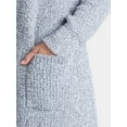 thumbnail image 4 of Time and Tru Women’s and Women’s Plus Super Soft Longline Cardigan Sweater, Lightweight, Size XS-4X, 4 of 5