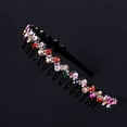 thumbnail image 4 of Bradem No-Slip Plastic Teeth Headbands Shiny Flower Hair Hoops,Hair Accessories for Women & Girls, 4 of 4