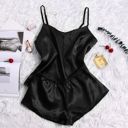 

Aayomet Lingerie Bodysuit For Women Women Lingerie Teddy Bodysuit with Garter Belt Lace Babydoll Full Slips No Stockings Black XXL