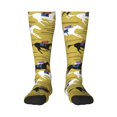 thumbnail image 1 of Fotbe Horsemen In Horseraces Calcetas Divertidas Estampadas para Hombre y Mujer, Calcetas de Algodón hasta la Rodilla para Caminar, Correr, Enfermería y Embarazo, 1 of 6