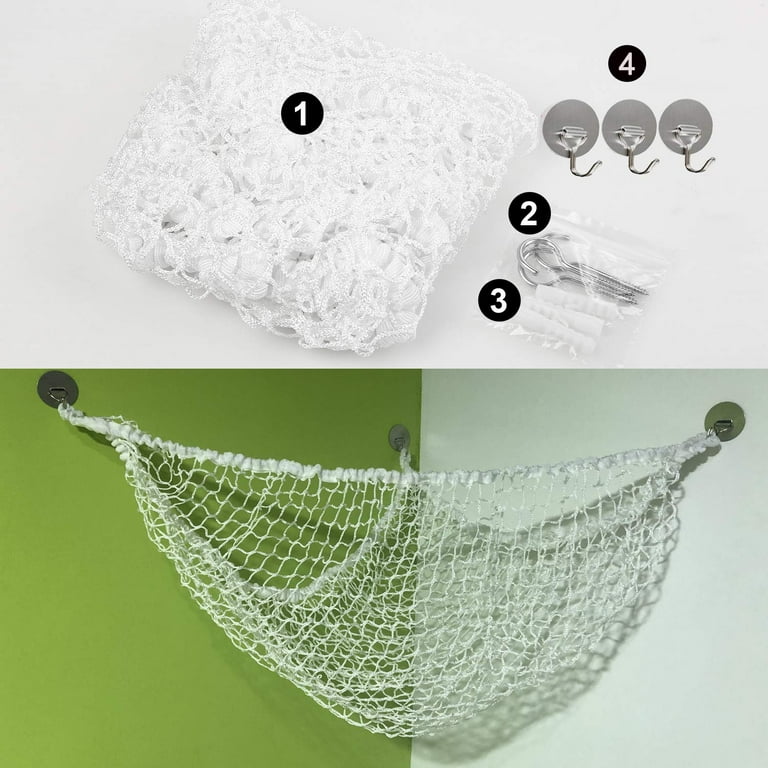 Jumbo Toy Hammock Stuffed Animals and Toy Storage Hammock Net 70