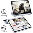 thumbnail image 5 of Étui pour IPad Air 4 10,9 Pouces [4e Génération] [Protection des Coins] Visionnement Multi-Angle avec Porte-Crayon, Fonction Béquille, Réveil/sommeil Automatique - Glace, 5 of 5