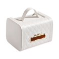 thumbnail image 1 of tredstone Box Paper Dispenser PU Plastic Detachable Napkin Container Fashion Home Remote Controller Holder Case with Handle White, 1 of 6