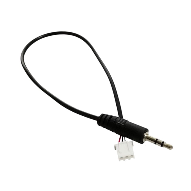 Cable Auxiliar de Audio de 3 Núcleos para Amplificador de Altavoces Estéreo, Cable de 30 Cm con Mini Enchufe para