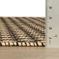 thumbnail image 6 of Dainty Diamond Black/Ivory Handwoven Cotton Rug, 2'6" x 8' Runner, 6 of 6