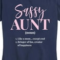 thumbnail image 3 of Instant Message - Sassy Aunt Defintion - Women's Short Sleeve Graphic T-Shirt, 3 of 6