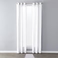 thumbnail image 3 of SKL Home Saturday Knight Ltd Raine Light Filtering Sophisticated SunSafe Window Curtain Panel - 40 x 95, White, 3 of 6
