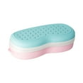 thumbnail image 4 of Estuche para gafas de natación, caja de almacenamiento para gafas de natación, estuche protector portátil impermeable para de natación para mujeres y Azul Rosa, 4 of 8