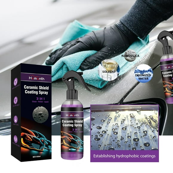 TopLLC Ceramic Shield Coating Spray,Oxidation Liquid Ceramic Coat Super Hydrophobic Glass 100ml on Clearance