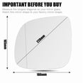 thumbnail image 3 of Side Rearview Mirror Glass to for VW Amarok 2010~2018 Left Right Side With Heated Convex Base Wide Angle Mirror Glass Auto Parts 1 Pair, 3 of 6