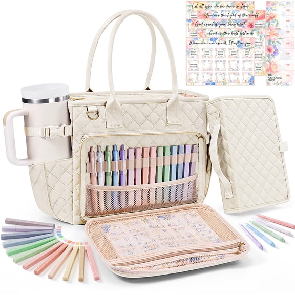 Bolsa acolchada grande para libros FLOE con funda para la Biblia