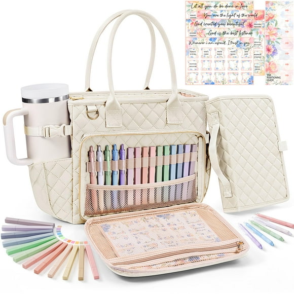 Bolsa acolchada grande para libros FLOE con funda para la Biblia
