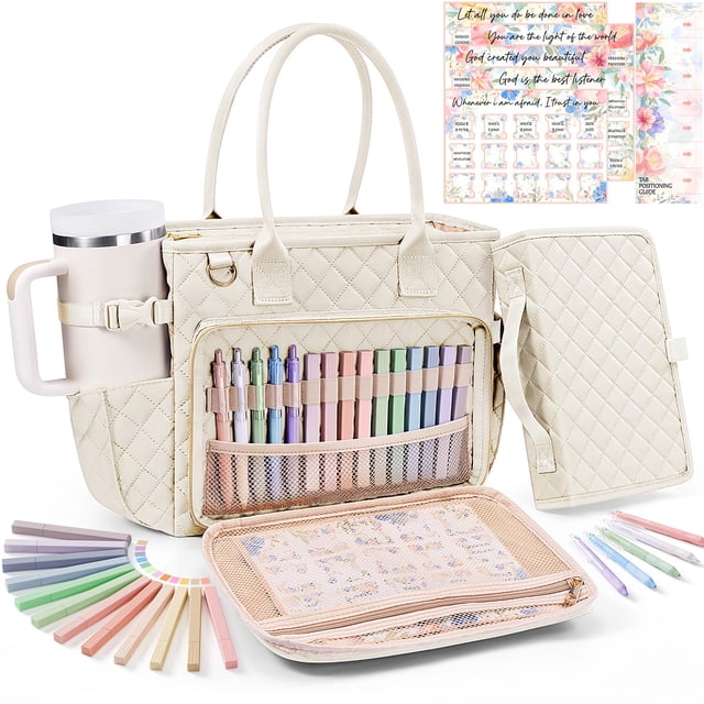 Bolsa acolchada grande para libros FLOE con funda para la Biblia