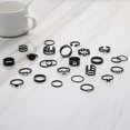 thumbnail image 5 of 1 Anillos de estilo gótico europeo americano redondos geométricos para anillos de perlas de mariposa, 5 of 5