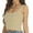 Beige, variant on Womens Ribbed Crop Top 2024 Square Neck Sleeveless Sexy Summer Knit Tops Basic Tank Tops