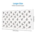 thumbnail image 2 of Salouo Funny Chicken Print Large Mouse Pad,Extended Mat Desk Pad, 3mm Thick Mice Pad Desk Mat Big Desk Pad for Work, Game, Office, Home -16 x 29.5in, 2 of 8
