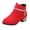 Red, variant on Girls Chunky Heel Ankle Boots - Side Zipper Dress Booties Low Block Heel Fashion Toddler Boots for School Party Comfortable Casual Winter Footwear Easy On/Off
