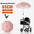 thumbnail image 2 of PRINxy Universal Baby Parasol,Baby Stroller Foldable Sun Shade Sun Protection Sun Shade,Waterproof Umbrella with Holder Clip Clamp,Trolley Bike Wheelchair Shading Umbrella E, 2 of 9