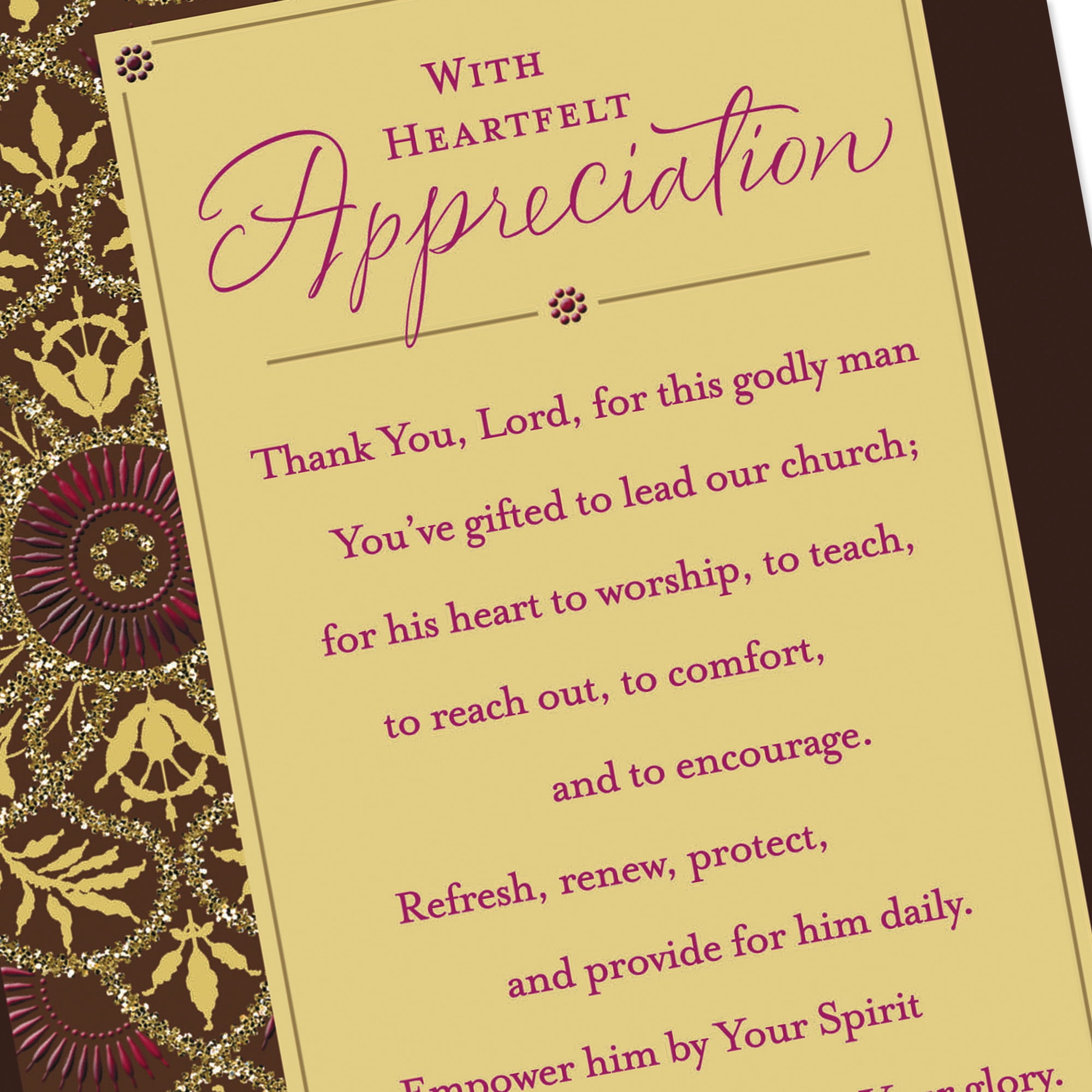 DaySpring Religious Clergy Appreciation Card (Thank You for This Godly Man)