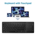 thumbnail image 3 of Teclado inalámbrico de modo dual Conexión inalámbrica 2.4G/BT Diseño ergonómico Efecto de retroilumi Tomshoo Versión retroiluminada, 3 of 7