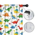 thumbnail image 4 of Blackout Kids Curtains,Colorful Dinosaurs Leaves Pattern Childrens Insulated Curtains Set Of 2,Bedroom Essentials,Toddler Room Decor 42"x54", 4 of 5