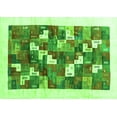 thumbnail image 1 of Ahgly Company Indoor Rectangle Solid Green Modern Area Rugs, 5' x 7', 1 of 1