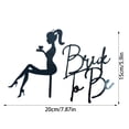 thumbnail image 2 of Bride To Be Cake Topper Acrylic Glitter Cake For Bridal Shower Engagement Party, 2 of 4