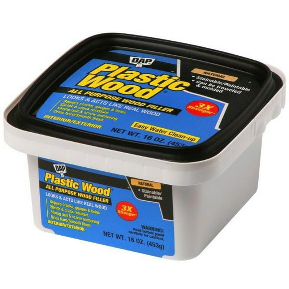 Plastic Wood Latex All Purpose Wood Filler 16Oz-